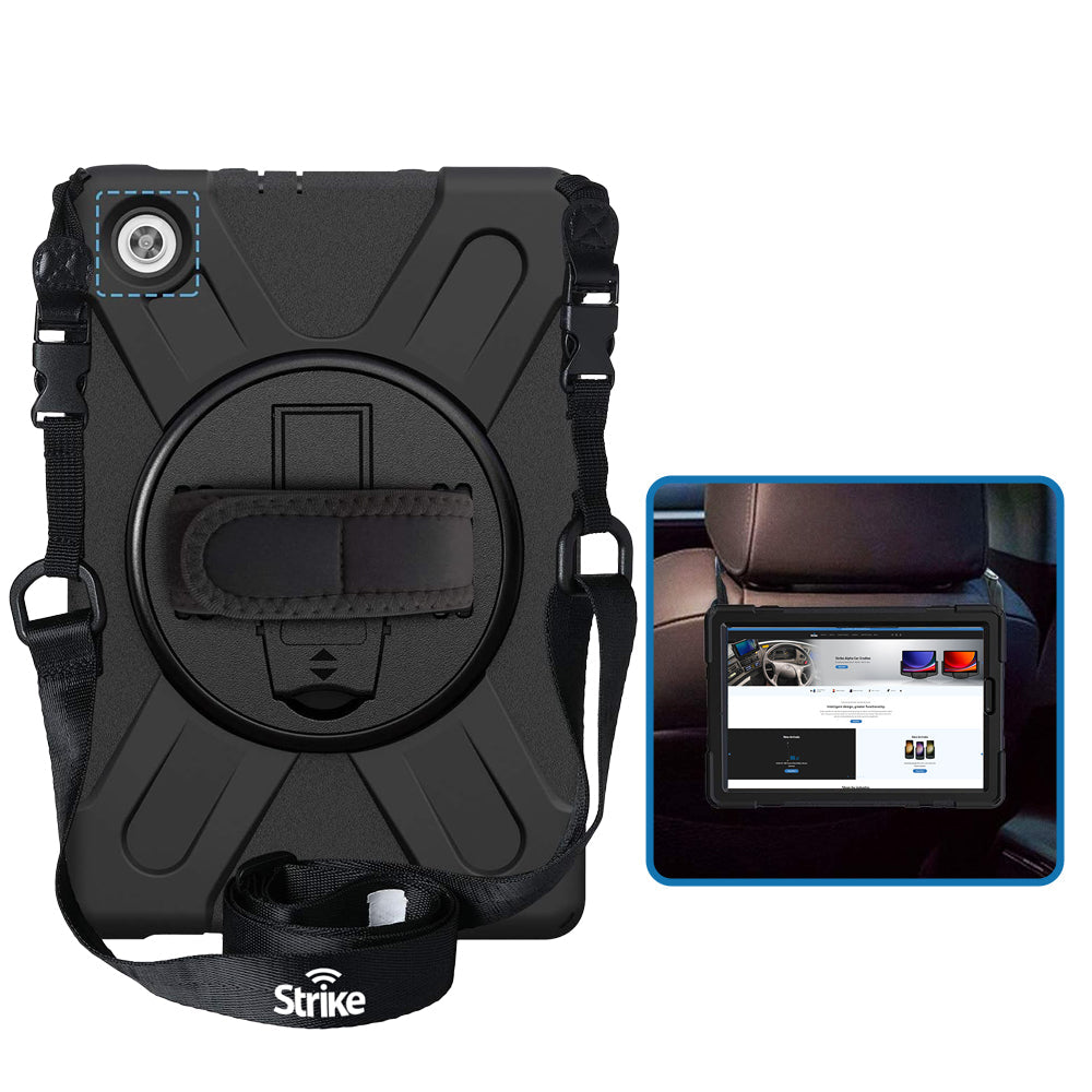 Strike Rugged Case with Hand Strap and Lanyard for Lenovo Tab M10 HD (2nd Gen)