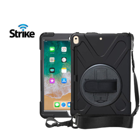 Strike Rugged Tablet Case with Hand Strap and Lanyard for Apple iPad Pro 10.5"