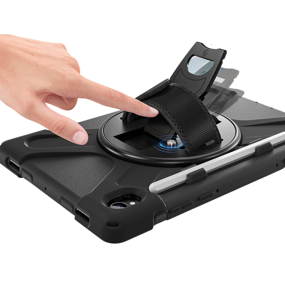 Strike Rugged Case with Hand Strap and Lanyard for Samsung Galaxy Tab S11