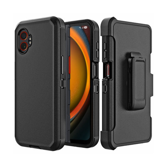 Strike Rugged Case with Belt Clip for Samsung Galaxy XCover7 Pro (Black)